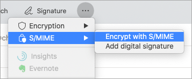 outlook for mac encryption