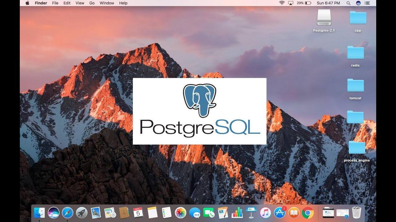 postgres sql editor for mac sierra